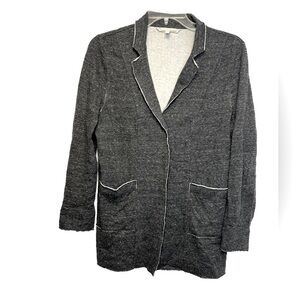 Eileen Fisher Charcoal Sweatshirt Blazer Jacket Sz M
